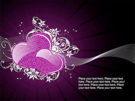 simsearch:400-04593119,k - purple retro background with love illustration Stock Photo - Budget Royalty-Free & Subscription, Code: 400-04593406