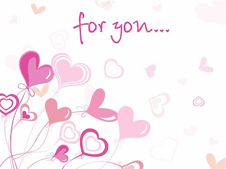simsearch:400-04593119,k - vector valentine card only for love Stock Photo - Budget Royalty-Free & Subscription, Code: 400-04593427
