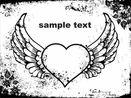 simsearch:400-04608240,k - abstract valentine with wings illustration Foto de stock - Royalty-Free Super Valor e Assinatura, Número: 400-04593423