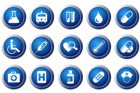 Healthcare and Pharma icons Stock Photo - Budget Royalty-Free & Subscription, Code: 400-04593524