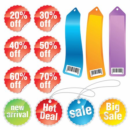 simsearch:400-05341250,k - Colorful vector set of sale stars, stickers and tags. Stock Photo - Budget Royalty-Free & Subscription, Code: 400-04593535