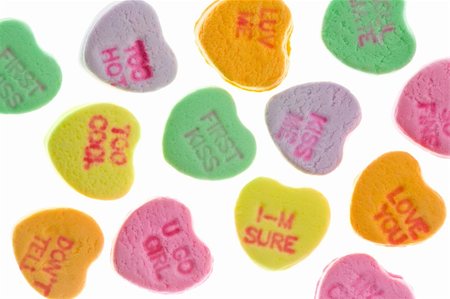 south12th (artist) - Valentine's Day Candy Hearts with Messages for Kids Foto de stock - Super Valor sin royalties y Suscripción, Código: 400-04593589