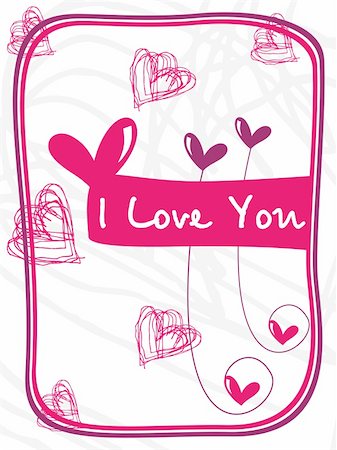 simsearch:400-04593420,k - beautiful design cards with love illustration Photographie de stock - Aubaine LD & Abonnement, Code: 400-04593605