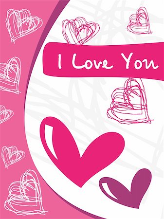simsearch:400-04593420,k - vector love card with love design Photographie de stock - Aubaine LD & Abonnement, Code: 400-04593621