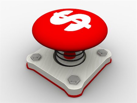 running off - Red start button on a metal platform Stock Photo - Budget Royalty-Free & Subscription, Code: 400-04604958