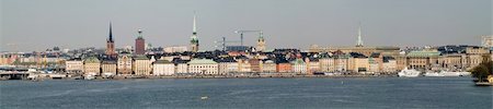 A panorama view of the Gamla Stan of Stockholm, Sweden Stockbilder - Microstock & Abonnement, Bildnummer: 400-04605444
