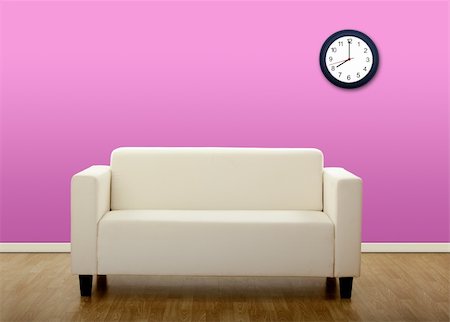 reloj de sol - Picture  of a house with a sofa in the center Photographie de stock - Aubaine LD & Abonnement, Code: 400-04606316