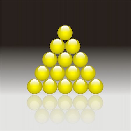 simsearch:400-08187790,k - Pyramid from glass spheres Photographie de stock - Aubaine LD & Abonnement, Code: 400-04606414