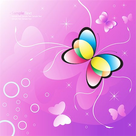 simsearch:400-05248630,k - Abstract vector butterfly design Stock Photo - Budget Royalty-Free & Subscription, Code: 400-04607017