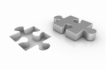 3D render of a missing jigsaw puzzle piece. Stock Photo - Budget Royalty-Free & Subscription, Code: 400-04607112