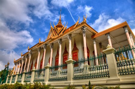 dpix (artist) - throne hall in the royal palace in phnom penh - cambodia Photographie de stock - Aubaine LD & Abonnement, Code: 400-04608027