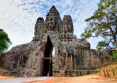 dpix (artist) - Gate around Angkor Wat Temples in Siem Reap - Cambodia (HDR) Photographie de stock - Aubaine LD & Abonnement, Code: 400-04608030