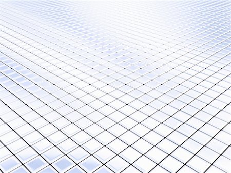 simsearch:400-05148890,k - Cyberspace generated by silver square tiles. Fotografie stock - Microstock e Abbonamento, Codice: 400-04608548