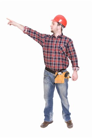 simsearch:400-04485408,k - workman isolated over white background Stock Photo - Budget Royalty-Free & Subscription, Code: 400-04608711