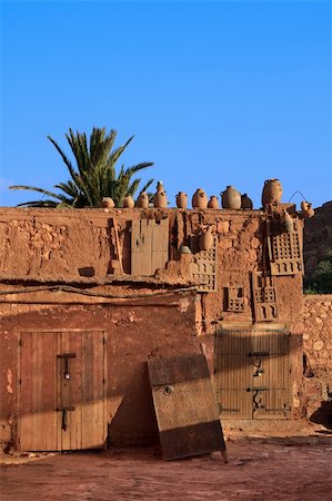agricultural clay buildings in a moroccan village Stock Photo - Budget Royalty-Free & Subscription, Code: 400-04608866