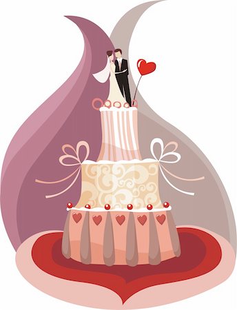simsearch:400-04741437,k - wedding cake Stock Photo - Budget Royalty-Free & Subscription, Code: 400-04609118