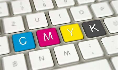 simsearch:400-04362378,k - keyboard with cmyk buttons Stock Photo - Budget Royalty-Free & Subscription, Code: 400-04609673