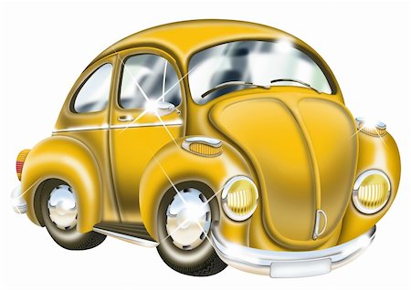 pinare (artist) - Cartoon illustration of a colorful car. Fotografie stock - Microstock e Abbonamento, Codice: 400-04600218