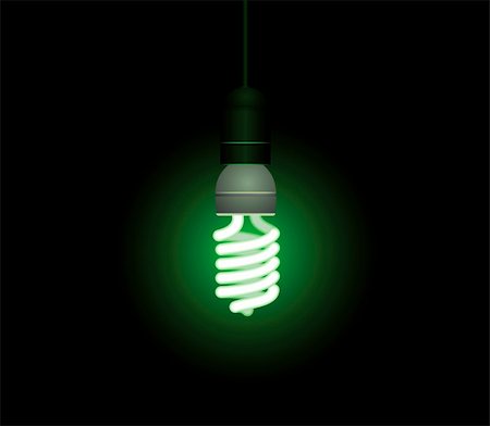 simsearch:400-04263435,k - Energy saving fluorescent light bulb - editable vector Photographie de stock - Aubaine LD & Abonnement, Code: 400-04600306