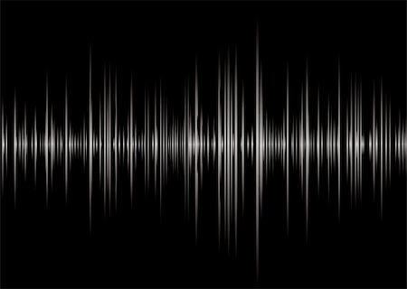 fréquence - Black and silver graphic music read out with peaks and wave forms Stock Photo - Budget Royalty-Free & Subscription, Code: 400-04600335