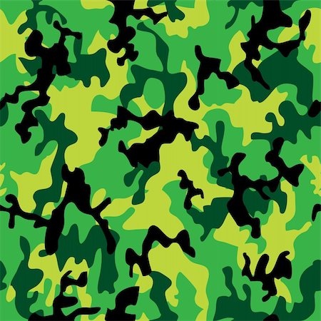 rainforest camouflage - Dark green jungle camouflage with seamless repeating design Stock Photo - Budget Royalty-Free & Subscription, Code: 400-04600337
