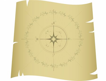 Compass. vector, isolated on white Stock Photo - Budget Royalty-Free & Subscription, Code: 400-04600871