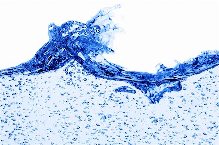 simsearch:400-04530350,k - Crisp, clean, blue water photographed against a white background. Stockbilder - Microstock & Abonnement, Bildnummer: 400-04600942