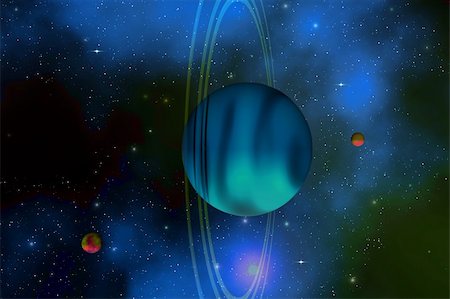 simsearch:400-04601123,k - Vertical rings surround the planet of Uranus. Stockbilder - Microstock & Abonnement, Bildnummer: 400-04600999