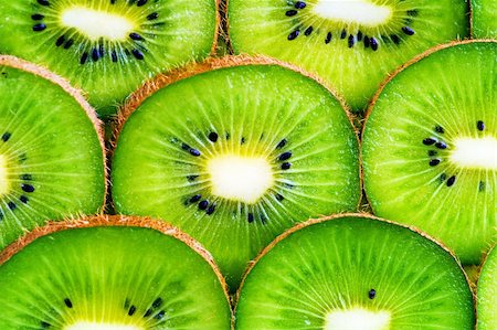 kiwi fruit slices background Stock Photo - Budget Royalty-Free & Subscription, Code: 400-04601164