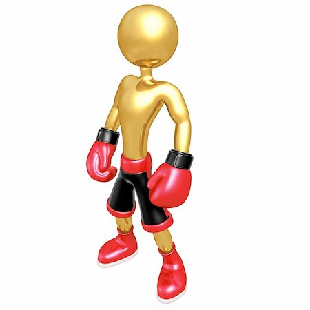 simsearch:400-07047642,k - A Boxing Concept And Presentation Figure In 3D Stock Photo - Budget Royalty-Free & Subscription, Code: 400-04601491