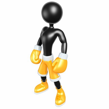 simsearch:400-07047642,k - A Boxing Concept And Presentation Figure In 3D Stock Photo - Budget Royalty-Free & Subscription, Code: 400-04601492