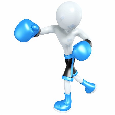 simsearch:400-07047642,k - A Boxing Concept And Presentation Figure In 3D Stock Photo - Budget Royalty-Free & Subscription, Code: 400-04601514