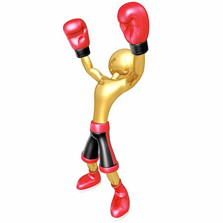 simsearch:400-07047642,k - A Boxing Concept And Presentation Figure In 3D Stock Photo - Budget Royalty-Free & Subscription, Code: 400-04601515