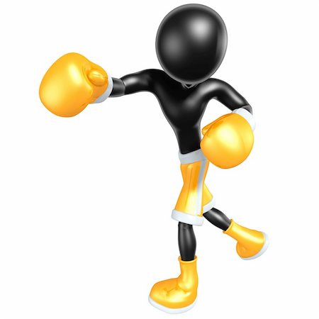 simsearch:400-07047642,k - A Boxing Concept And Presentation Figure In 3D Stock Photo - Budget Royalty-Free & Subscription, Code: 400-04601513
