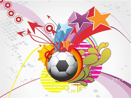 simsearch:400-05163820,k - abstract artistic, funky background with football and arrowhead Stock Photo - Budget Royalty-Free & Subscription, Code: 400-04601564