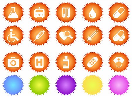 vector Healthcare and Pharma icons Stock Photo - Budget Royalty-Free & Subscription, Code: 400-04601849