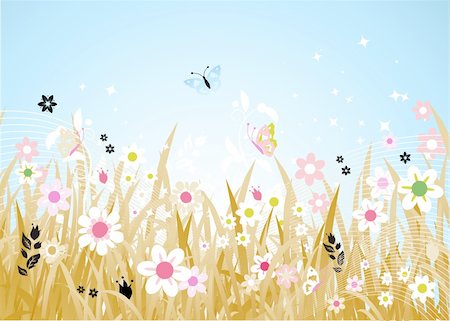 simsearch:400-04087405,k - Spring meadow beautiful Photographie de stock - Aubaine LD & Abonnement, Code: 400-04602384