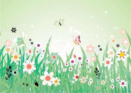 simsearch:400-04382842,k - Spring meadow beautiful Photographie de stock - Aubaine LD & Abonnement, Code: 400-04602383