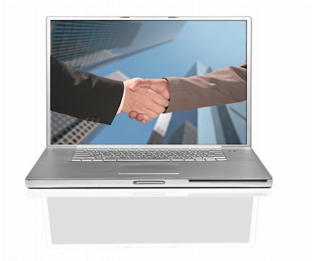 simsearch:400-04606211,k - Two Business Men Shaking Hands in Agreement Stockbilder - Microstock & Abonnement, Bildnummer: 400-04602488