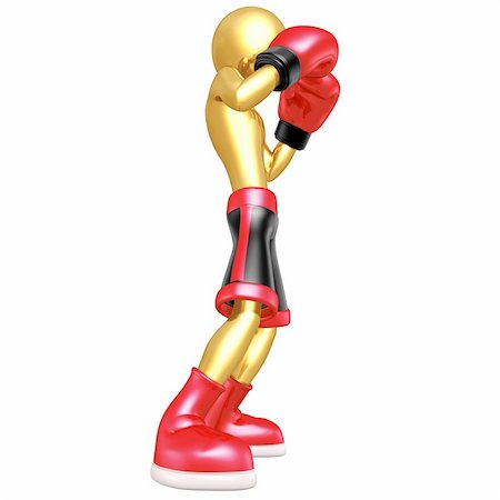 simsearch:400-07047642,k - A Boxing Concept And Presentation Figure In 3D Stock Photo - Budget Royalty-Free & Subscription, Code: 400-04602602