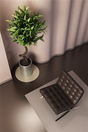 simsearch:400-04169683,k - lounge room with wavy wall Photographie de stock - Aubaine LD & Abonnement, Code: 400-04603241
