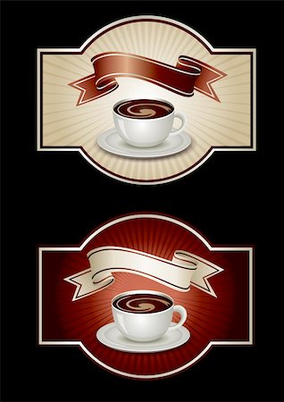 simsearch:400-04603391,k - Sticker template with coffee  in Adobe illustrator EPS format, compressed in a zip file. The different graphics can easily be moved or edited individually. The document can be scaled to any size without loss of quality Fotografie stock - Microstock e Abbonamento, Codice: 400-04603389