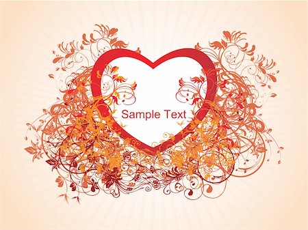 simsearch:400-04600780,k - valentine background with swirl illustration vector Stock Photo - Budget Royalty-Free & Subscription, Code: 400-04603394