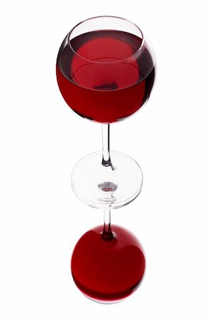 A glass of red wine, isolated on a white background. Stock Photo - Budget Royalty-Free & Subscription, Code: 400-04603551