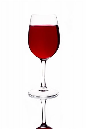 Glass of red wine on white background Stock Photo - Budget Royalty-Free & Subscription, Code: 400-04603552