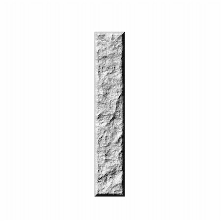 3d stone hebrew number 6 isolated in white Stock Photo - Budget Royalty-Free & Subscription, Code: 400-04603986