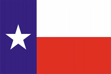2D illustration of Texas flag american state vector Stock Photo - Budget Royalty-Free & Subscription, Code: 400-04603993