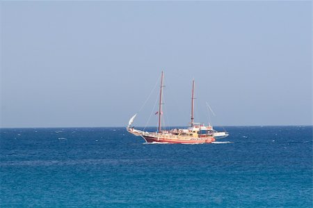 Sailing yacht in the Ionian sea Greece Stock Photo - Budget Royalty-Free & Subscription, Code: 400-04614759