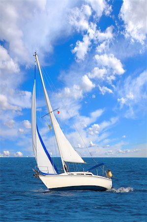Sailing yacht in the Ionian sea Greece Stock Photo - Budget Royalty-Free & Subscription, Code: 400-04614784