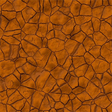 parched - Cracked parched earth ground surface texture illustration Stock Photo - Budget Royalty-Free & Subscription, Code: 400-04614989